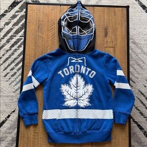 Peepin & Creepin Red Ninja Hoodie with see through eye holes Size Small (7/8)